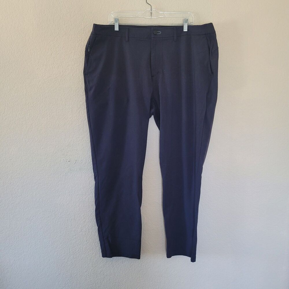 Public Rec Gamechanger Pants Mens Sz 42/30 Black Stretch Performance Tech Active